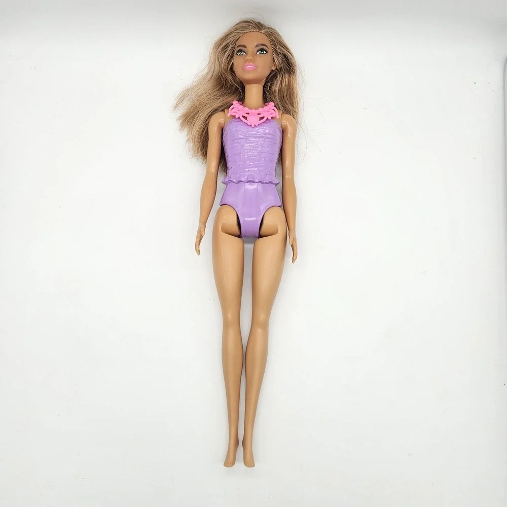 Barbie Dreamtopia Princess Doll HGR03 Brown Hair Purple Bodice Pink Necklace